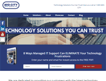 Tablet Screenshot of midcityofficesystems.com